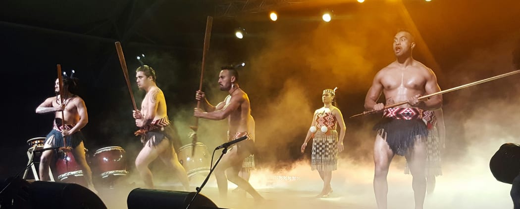 A haka at the Masters Games.