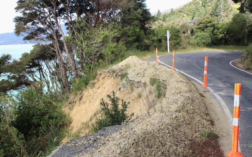Kenepuru Rd opened to the public in December 2024, but repairs are still needed.