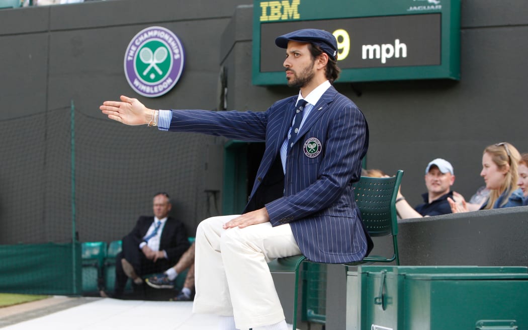 Wimbledon tennis line judge.