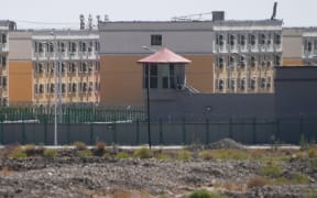 Buildings at the Artux City Vocational Skills Education Training Service Center, believed to be a re-education camp where mostly Muslim ethnic minorities are detained, north of Kashgar in China's Xinjiang region.