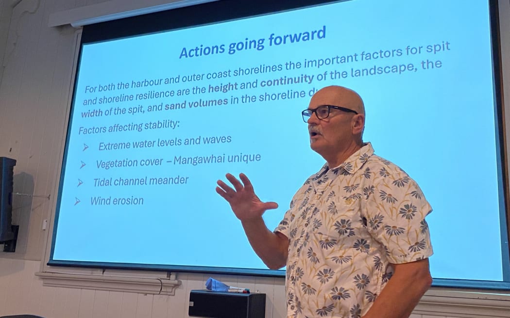Sand volume is a critical factor in Mangawhai sandspit resilience XXX Dr Terry Hume says