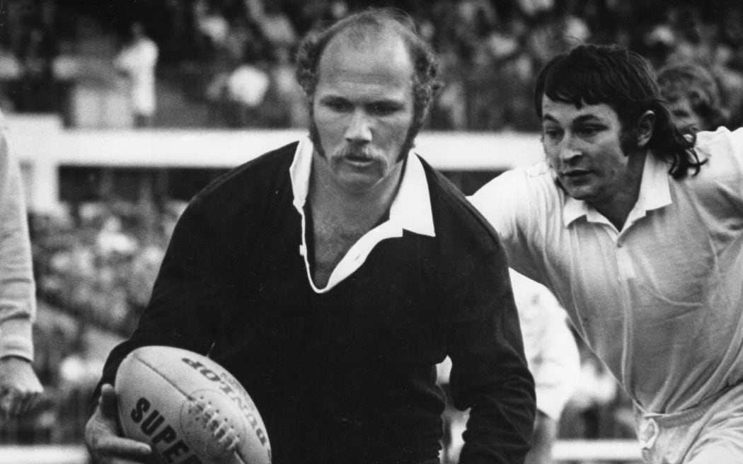 Sid Going playing for the All Blacks. 1979.