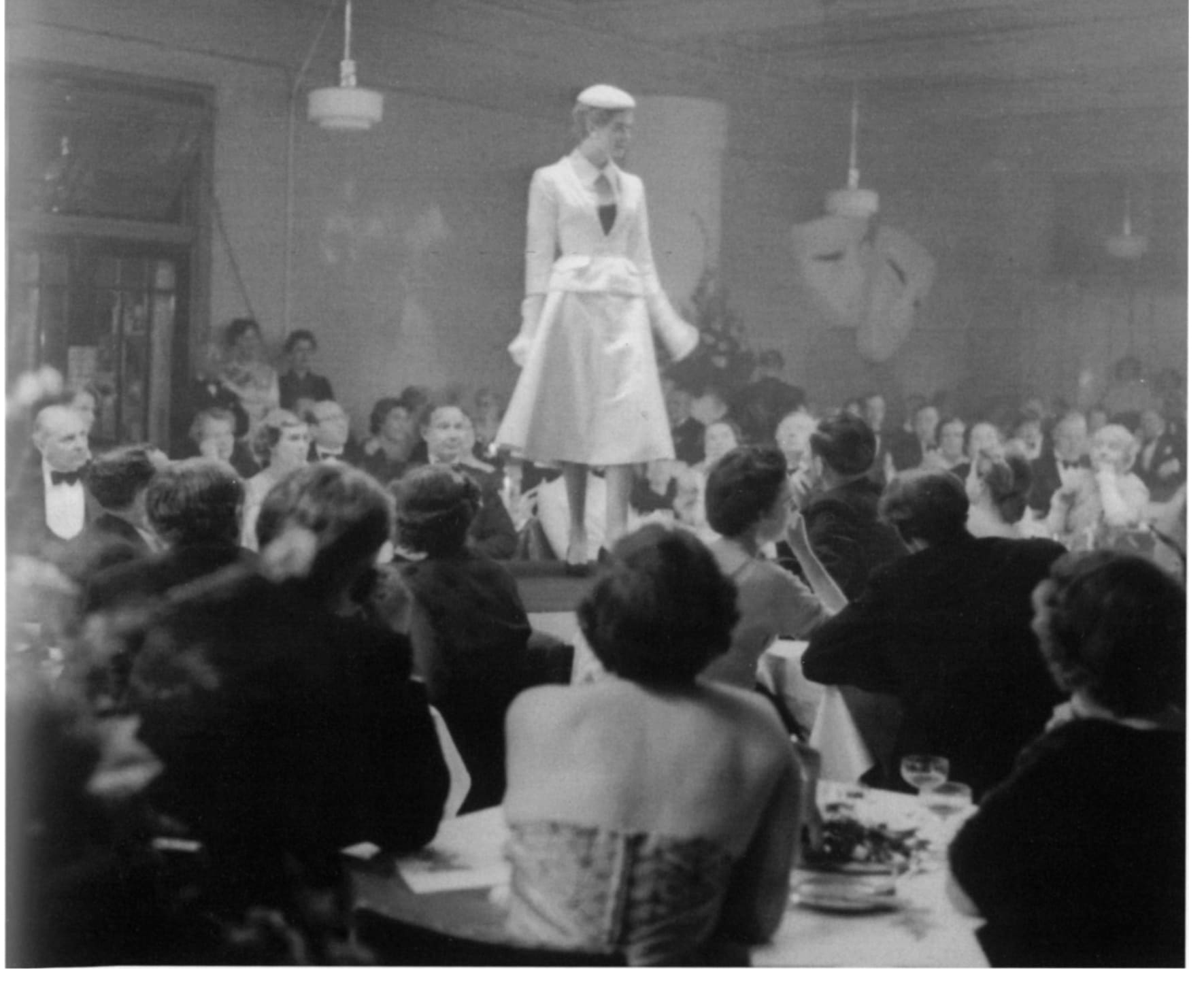 A fashion parade at the store in 1955.
