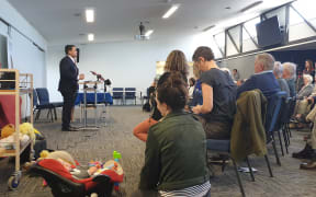 National leader Simon Bridges promised Wanaka will get a birthing unit if his party wins the next election.