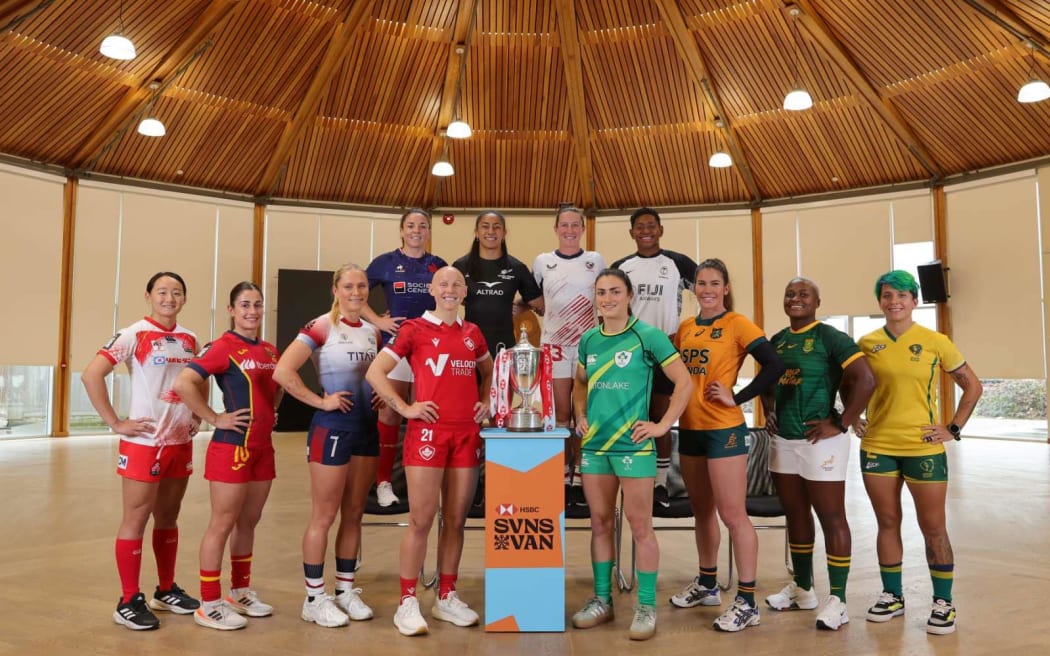 The 7s teams captains in Vancouver ready to battle at the Vancouver 7s tournament this weekend.