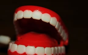 bright false teeth