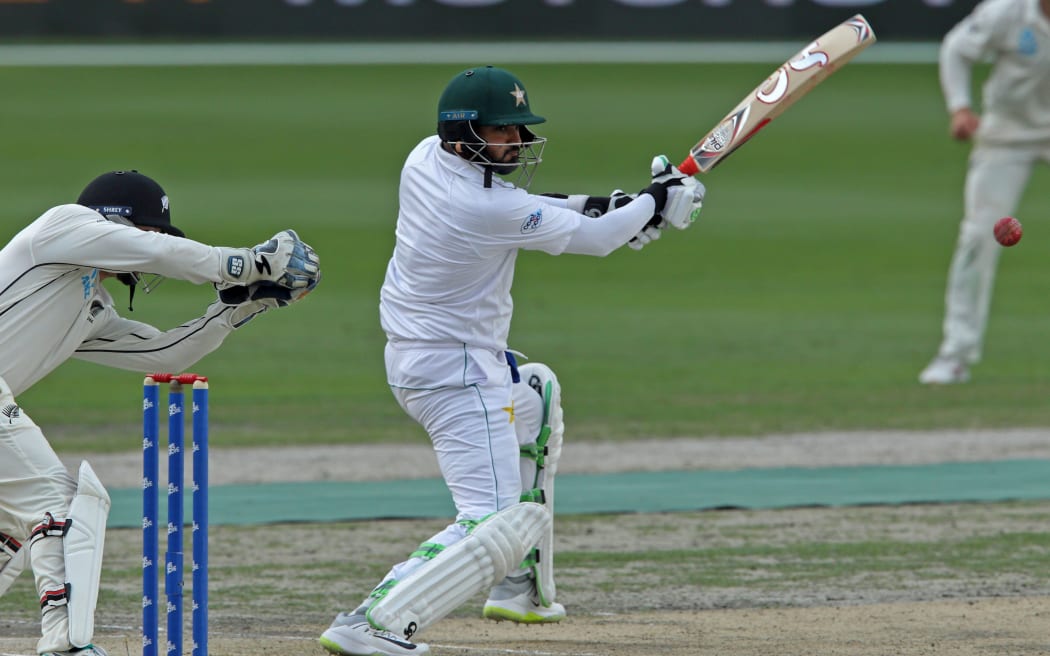 Azhar Ali in action for Pakistan against Black Caps