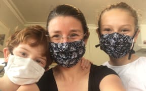 GP Sophie Febery and her kids.