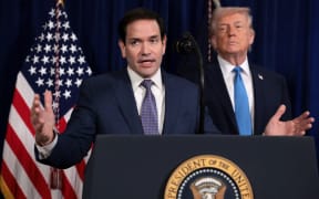 Secretary of State Marco Rubio speaks to reporters about a US strike on Venezuela from Mar-a-Lago in Palm Beach, Florida, on January 3, 2026.
Mandatory Credit:	Jonathan Ernst/Reuters via CNN Newsource