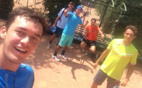 The Pacific Oceania tennis team in Iran.