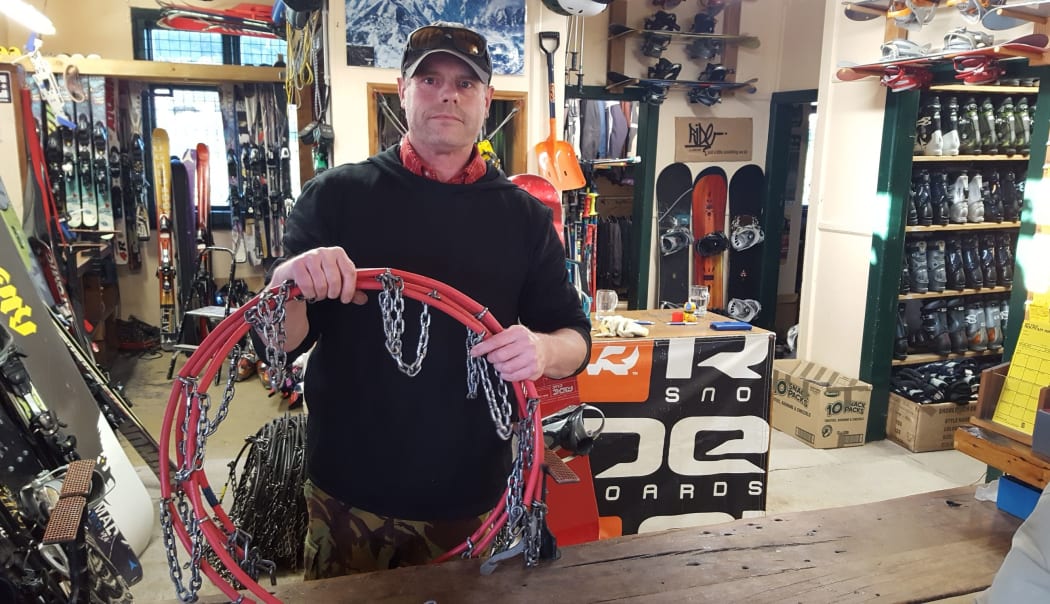 The owner of Off Piste ski rentals in Ohakune, Johnny Henning.
