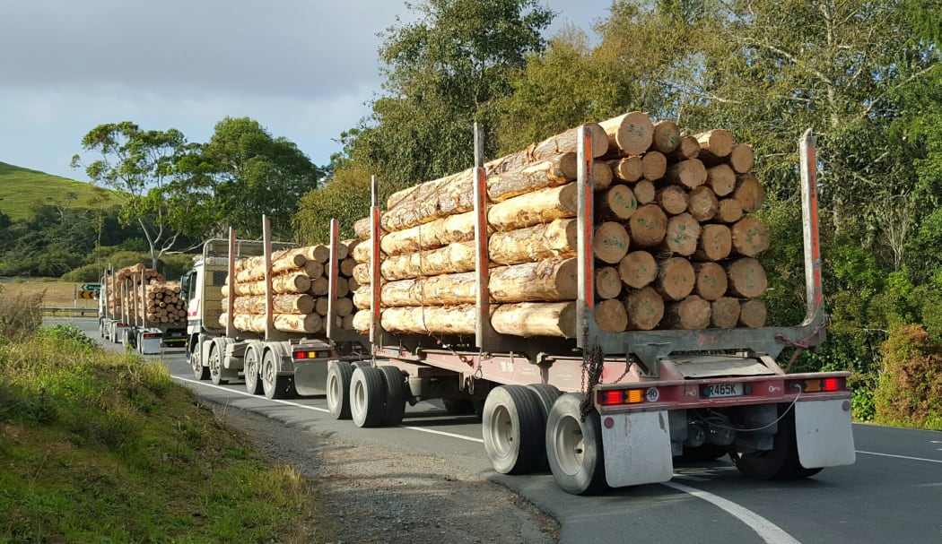 log truck in northland
