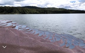 Pink and White Terraces as seen through the app.