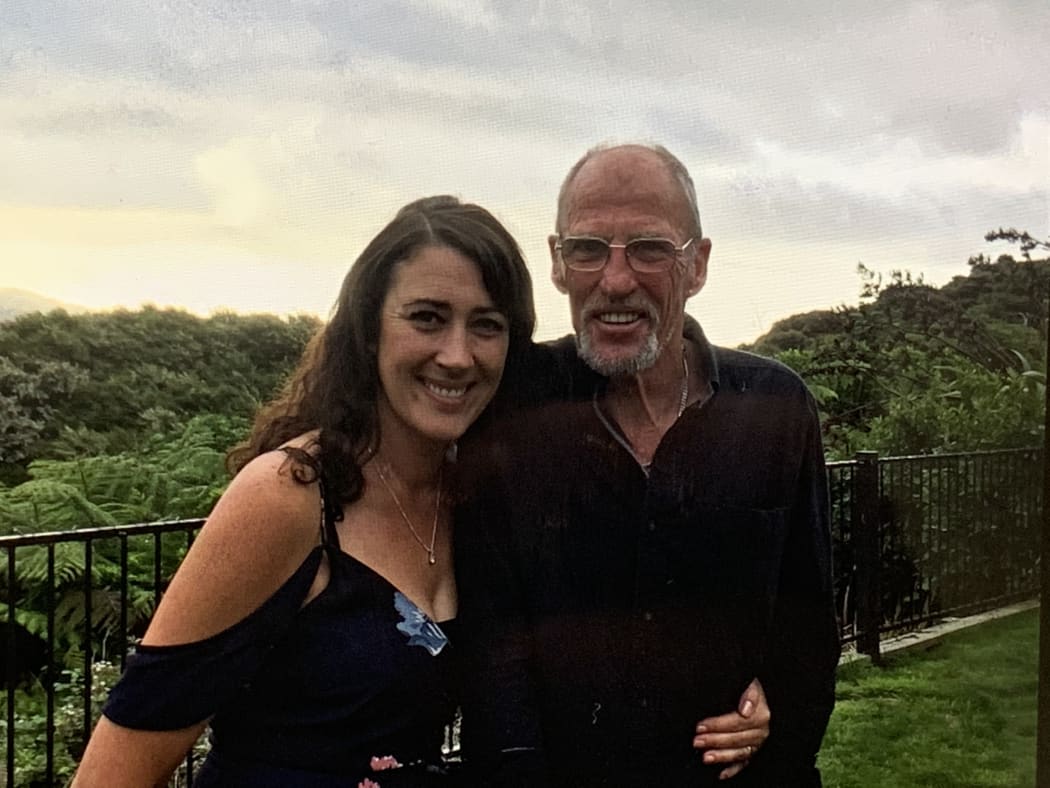 Emma Johnston with her dad John Starkey, who died in Mary Potter Hospice in August 2019