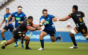 Blues Harry Plummer during the Super Rugby Paci?c rugby match between the Blues and the Chiefs at Eden Park - Auckland - New Zealand.  05  March  2022