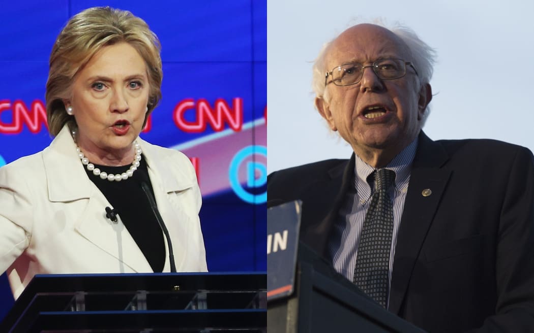 HillaryClinton, left, and Bernie Sanders