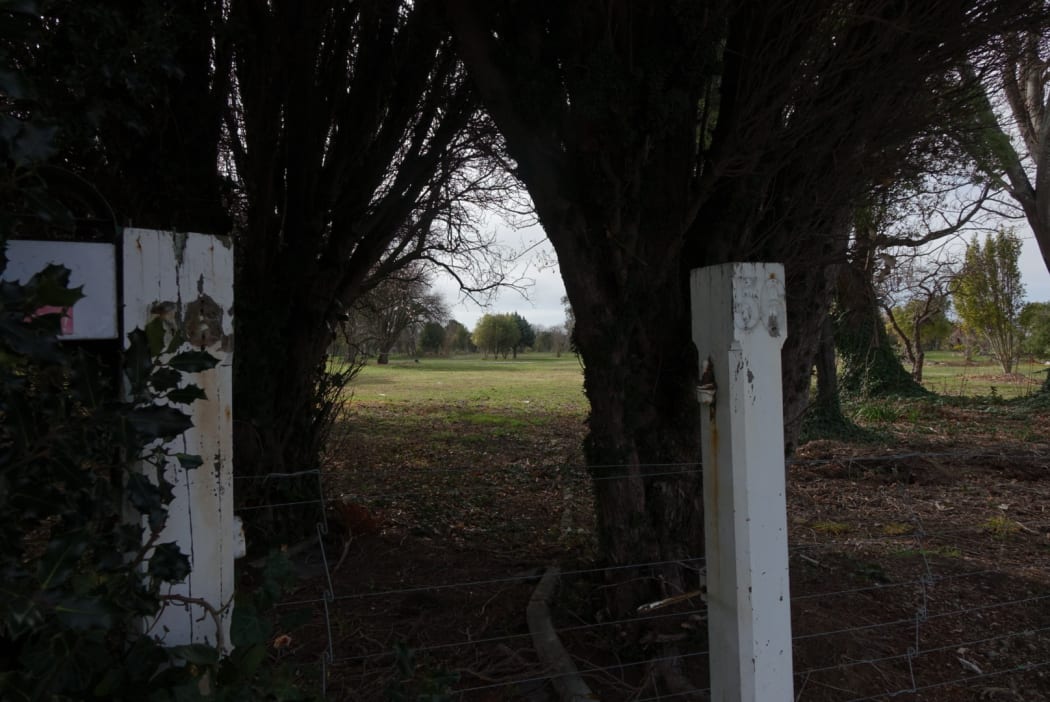 One of the many empty sections in Kaiapoi, where hundreds of homes were red zoned after the September 2010 earthquake.