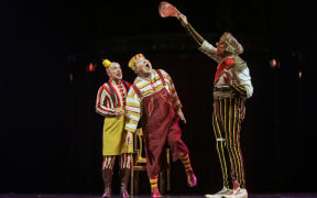 Clowns from Kooza - Michael is in the centre
