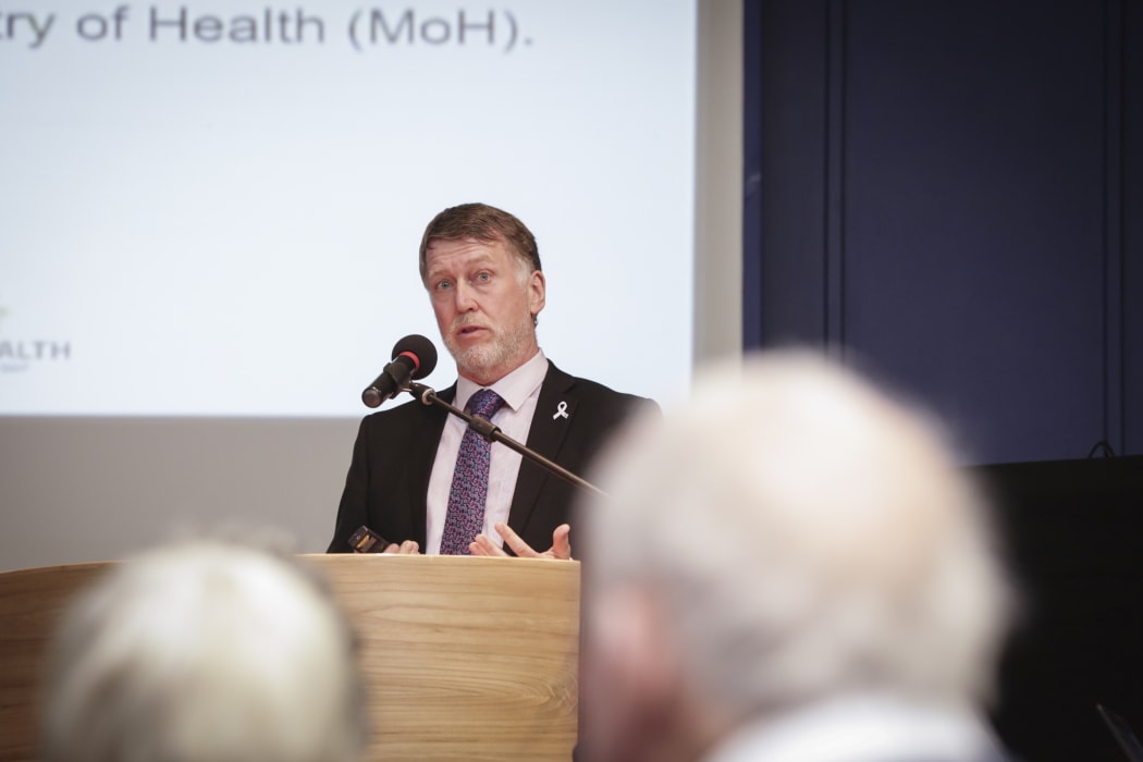 Dr Kevin Snee speaks to the crowd
