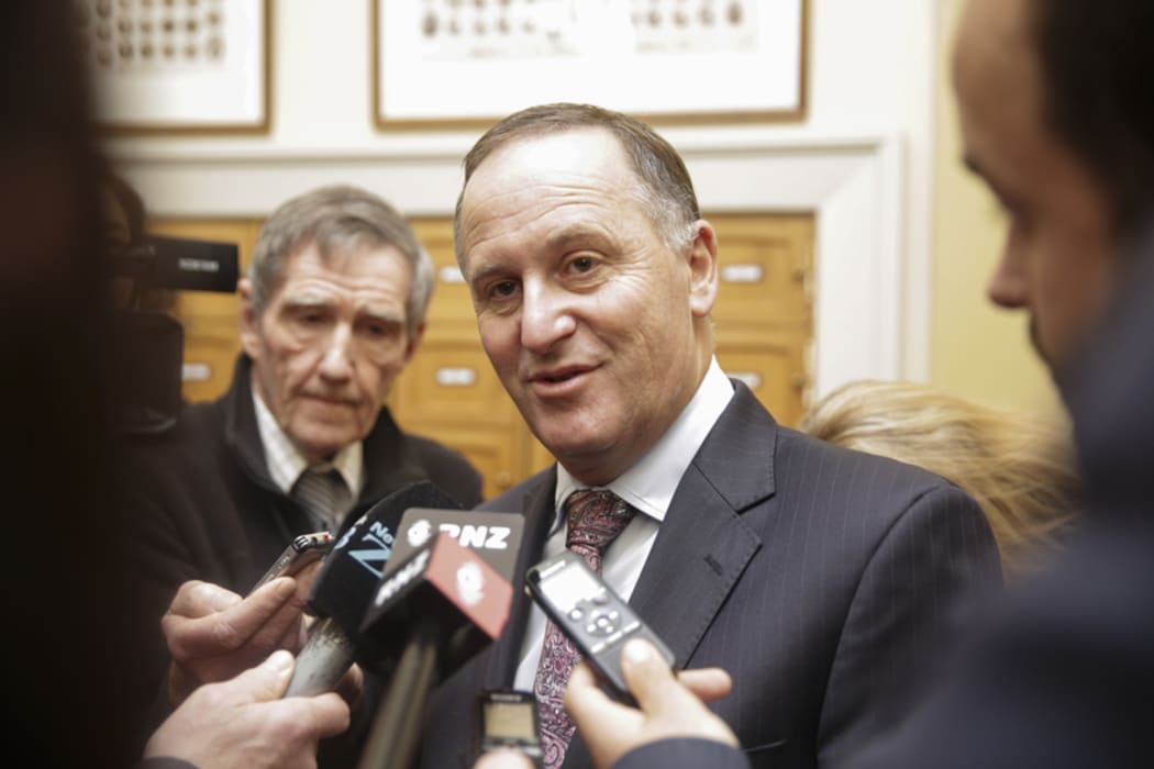 22082016 Photo: Rebekah Parsons-King. Caucas run. John Key.