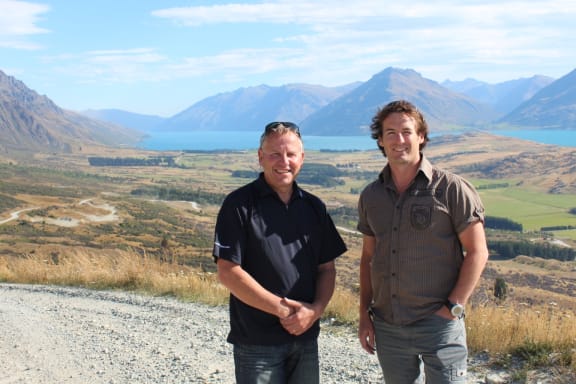 NZSki chief executive Paul Anderson (right) and The Remarkables ski area manager Ross Lawrence.