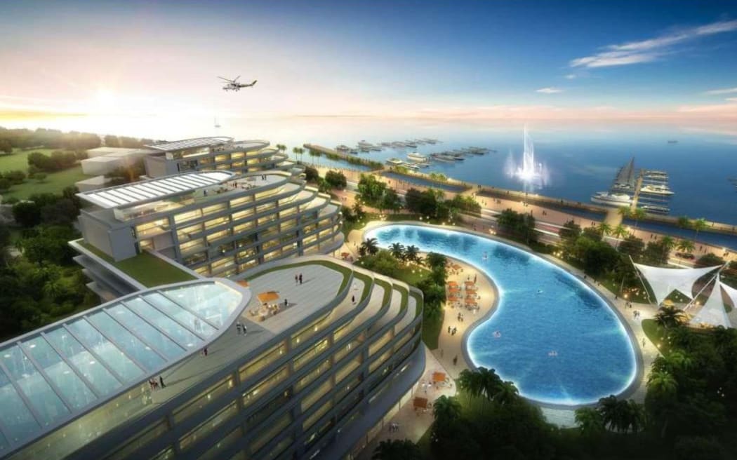 The developers' impression of how the complex would look like.