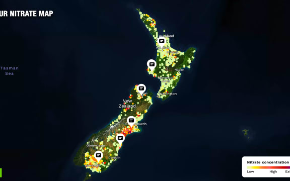 Greenpeace has launched an interactive map which enables people to monitor nitrate levels in their drinking water.