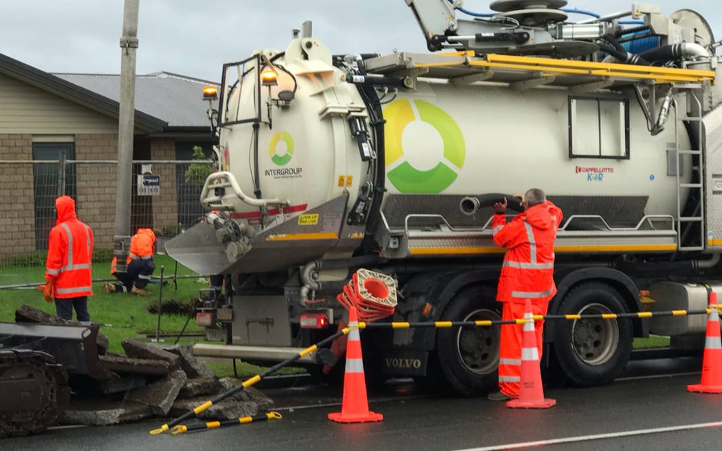 A sinkhole in Papamoa