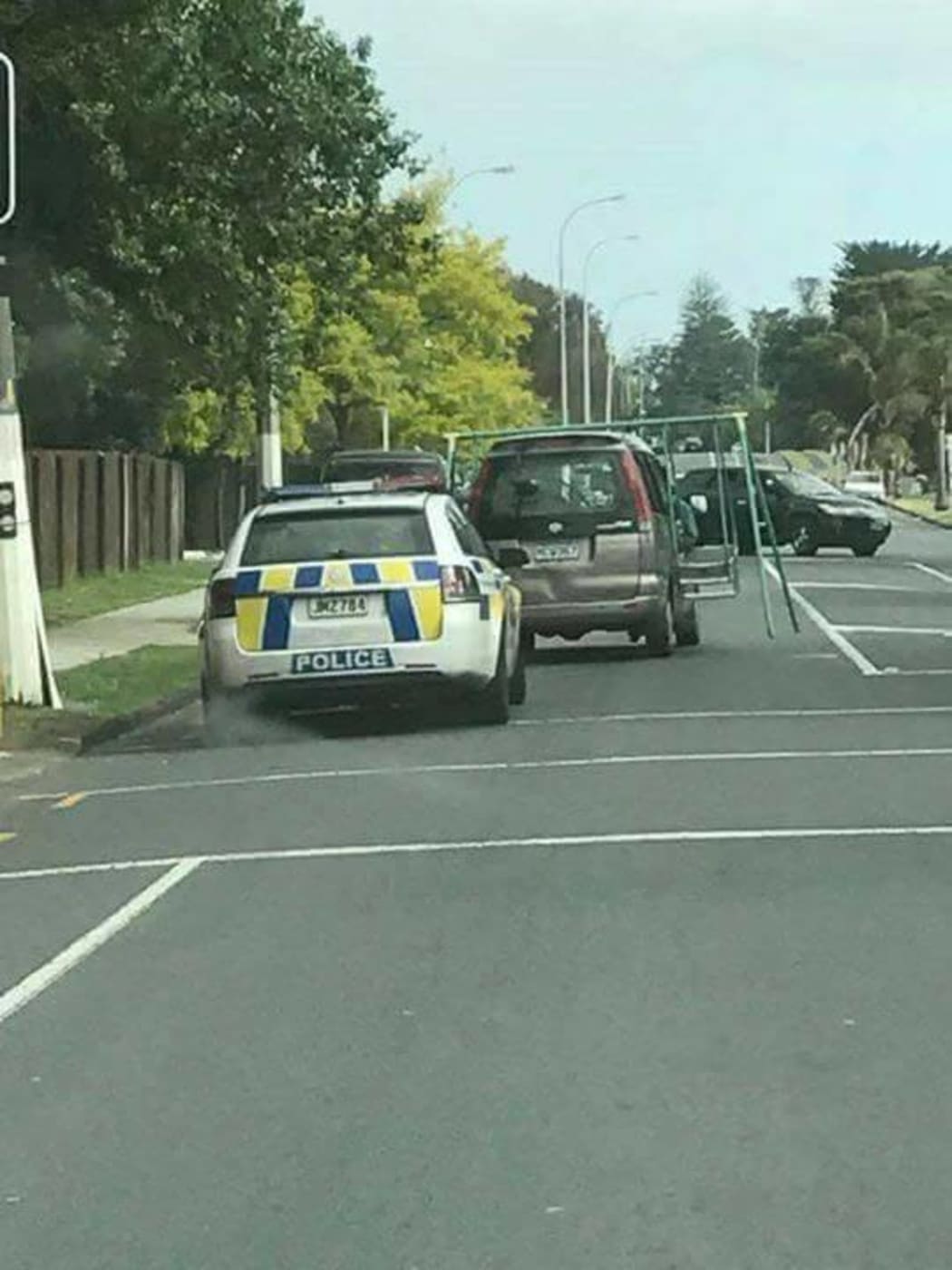 Police pulled over the van in Mangere East