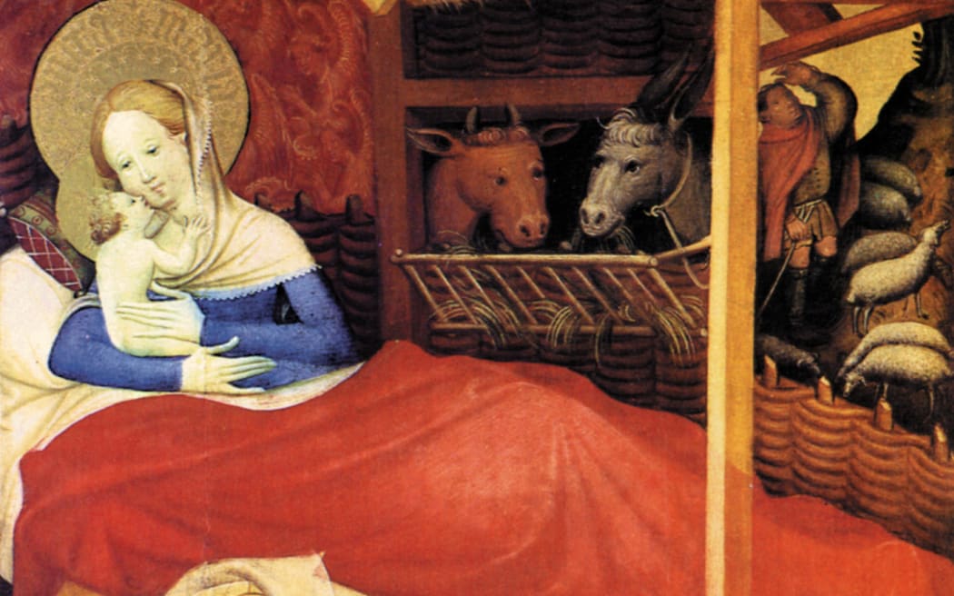 Birth of Christ, painting by Conrad von Soest, 1404