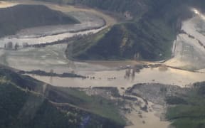 Flooding in Waitotara valley.