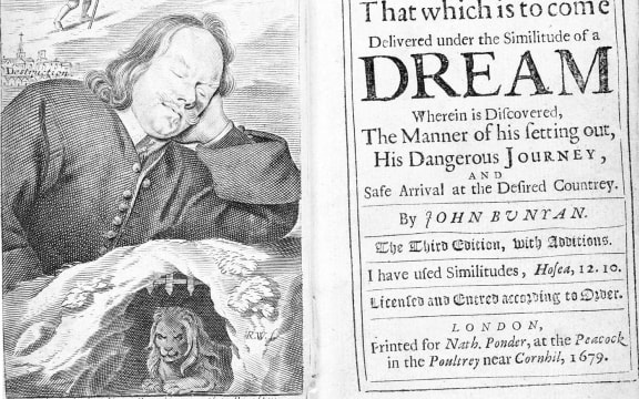 The Pilgrim's Progress frontispiece and title page third edition 1679.