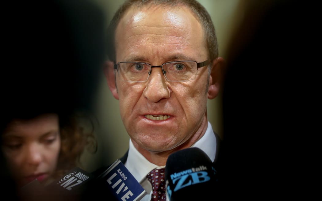 Andrew Little during caucus run 10.11.15