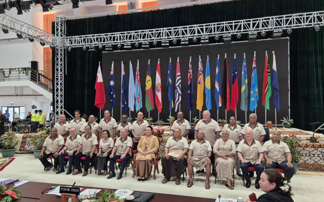 The Pacific Islands Forum 'family photo' for 2024.
