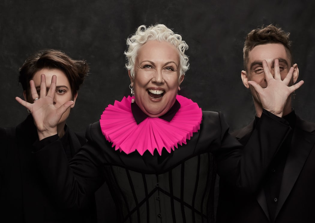 Rima Te Wiata in the role of 'The Player' in Rosencrantz and Guildenstern Are Dead.
