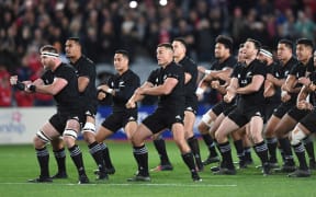 The haka before the match.