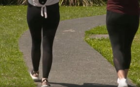 Women jogging, running, walking