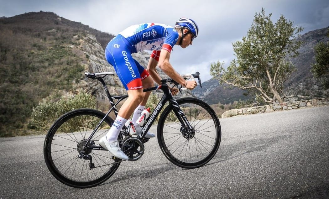 Reuben Thompson in action in France for Groupama-FDJ.