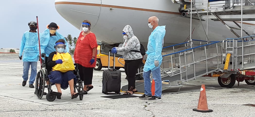 The first group of Marshallese to be repatriated from the US arrived on 31 October