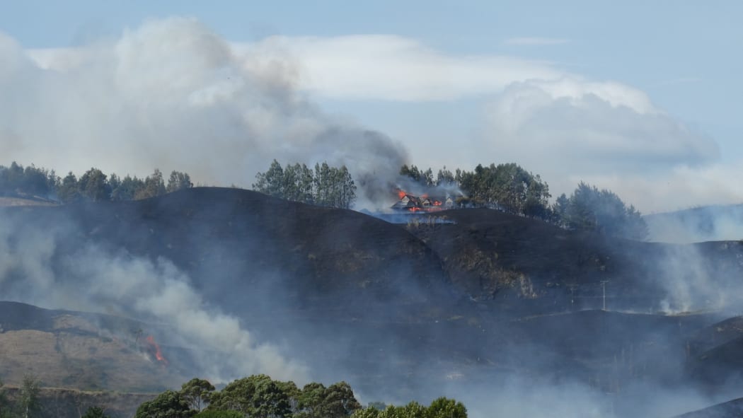 Hastings scrub fire