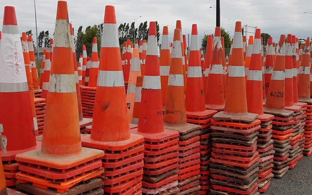 Road cones lost now found by the conemobile