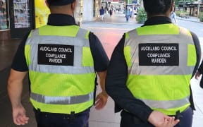 Auckland Council patrollers in the central city.