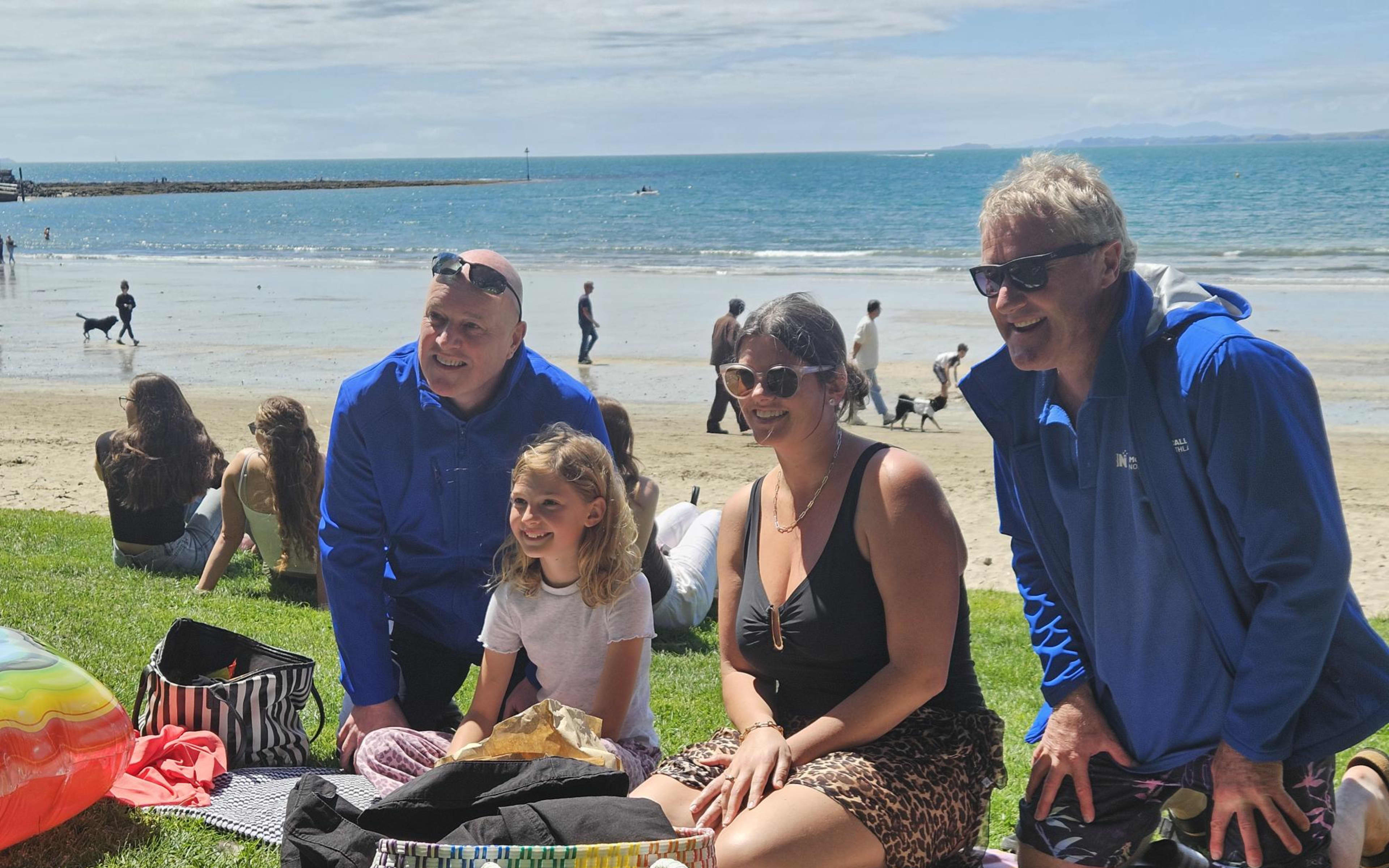 Christopher Luxon and other National Party candidates campaign in Auckland, October 2026.