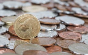 Various denominations of coins