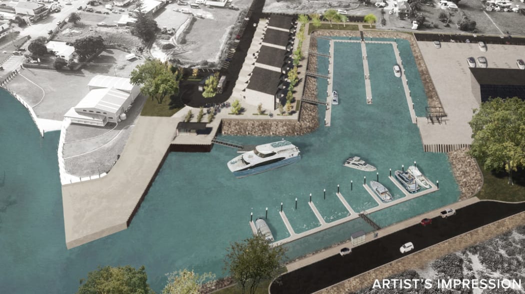 Artist's impression of an overview of the Coromandel Marine Gateway.