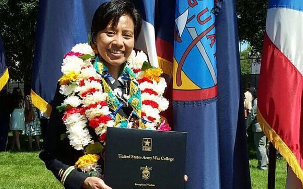 Head of the National Guard in Guam, Colonel Esther Joan Aguigui