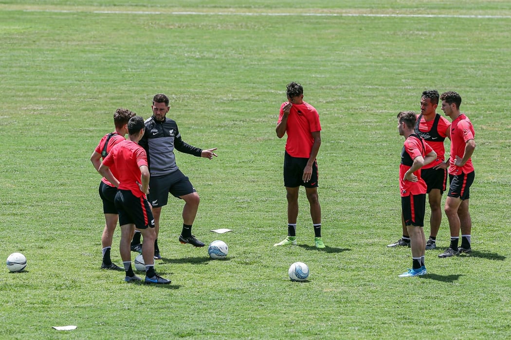 New Zealand train before the OFC semi-final