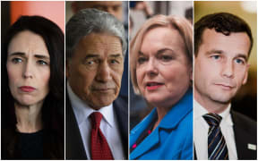 Jacinda Ardern, Winston Peters, Judith Collins and David Seymour.