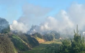 Smoke from fires burning in the Longlands area, in Hastings, exceeded the National Environmental Standard for air quality.