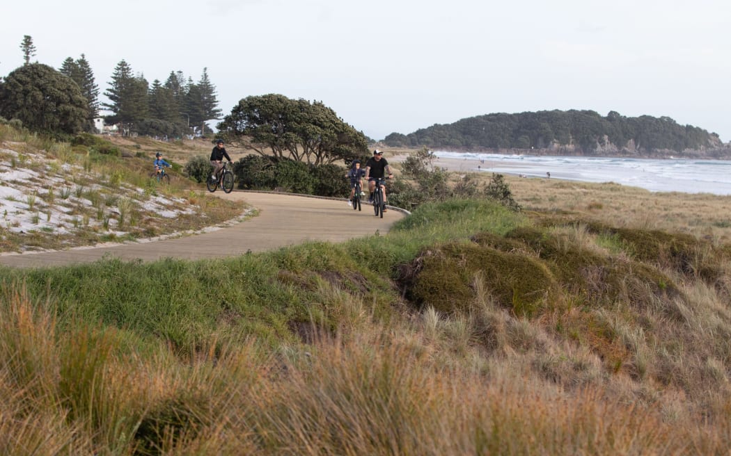 The coastal pathway in Mount Maunganui opened in December 2023.